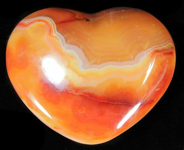Colorful Carnelian Agate Heart #63067